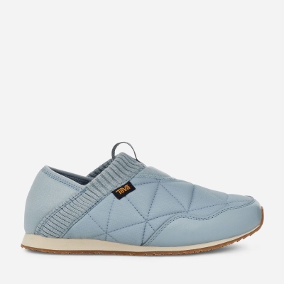 Teva Ember Moc - Women's Teva Slip Ons - Light Blue | India (HEUG62154)